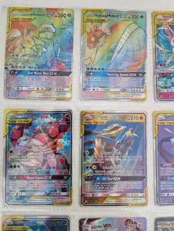 Pokemon GX/VMAX Holo Bundle (9 Cards) Tag Team & Rainbow (PRXY Fan Display) - Image 2