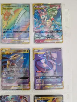 Pokemon GX/VMAX Holo Bundle (9 Cards) Tag Team & Rainbow (PRXY Fan Display) - Image 3