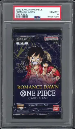 PSA 10 GEM MT One Piece English Ver. 2022 OP 01 ROMANCE DAWN FOIL PACK Card Game - Image 3
