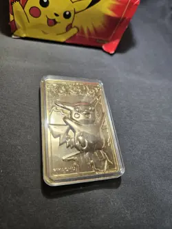 1999 Pokemon Burger King 23K Gold Plated Pokemon Card - Pikachu 🔥 - Image 2
