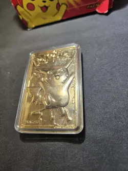 1999 Pokemon Burger King 23K Gold Plated Pokemon Card - Pikachu 🔥 - Image 3