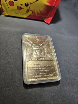 1999 Pokemon Burger King 23K Gold Plated Pokemon Card - Pikachu 🔥 - Image 5
