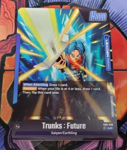 Trunks Future Leader Alt Art Secret Rare FB01-036 Dragon Ball Fusion World Card - Image 4