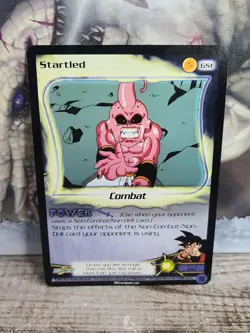 Startled Dragon Ball Z TCG GS1 Promo Dbz Ccg Card Fusion Saga Goku Kid Buu MP - Image 1