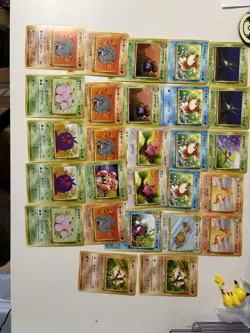 Vintage Pokemon Lot 67 Cards Fossil Jungle Gym Heroes Team Rocket Base Set Neo - Image 3