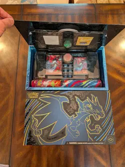 Pokemon Mega Charizard X ex UPC Box ACCESSORIES + BOX + 50+ Code Cards - Image 1
