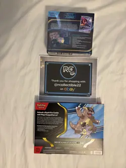 Pokemon TCG Phantasmal Flames ETB & Mega Kangaskhan ex Box Pokemon Cards SEALED - Image 2
