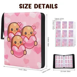 “900 Pokemon Trading Card Binder Zippered Side Load Album Dugtrio” - Image 1