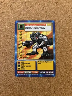 Gorillamon Bo-19 1st Edition Digimon Trading Card, Rare Bandai - Image 1