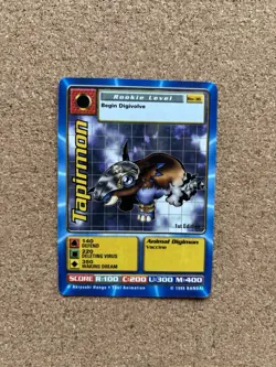 Tapirmon Bo-36 1st Edition Digimon Trading Card, Rare Bandai - Image 1