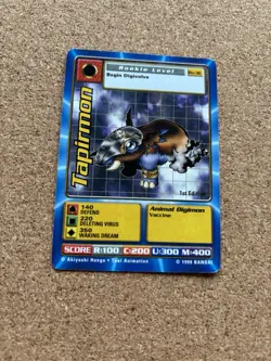 Tapirmon Bo-36 1st Edition Digimon Trading Card, Rare Bandai - Image 2