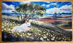 Dog Plains Playmat Johannes Voss Extended Art Stitched Kickstarter SIGNED MTG - Image 1