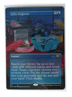 MTG Double Masters 2022 Gifts Ungiven Borderless Foil or Non-Foil NM Unplayed - Image 1