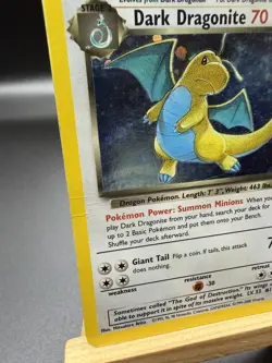Pokemon TCG Dark Dragonite 5/82 Team Rocket Holo with Swirl WOTC MP - Image 4