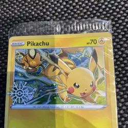 Pokemon Pikachu Cosmos Holo Snowflake Stamped Promo 049/195 Factory Sealed TCG - Image 3
