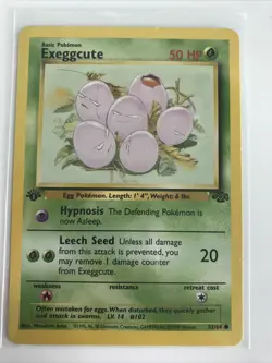Pokemon Jungle 1st Edition Exeggcute 52/64 LP - Image 1