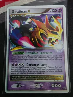 2009 POKEMON DIAMOND & PEARL BLACK STAR PROMO #DP38 GIRATINA LV.X-HOLO - Image 1
