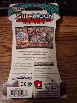 2017 Pokemon Sun & Moon GUARDIANS RISING Sleeved Booster Pack Factory Sealed - Image 2