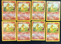 Lot Of 8x 1999 Pokemon TCG Charmander Base Set 46/102 Regular - Image 1