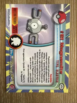 Magnemite #81 Topps Series 2 Non-Holo Blue Logo Pokemon TCG NM - Image 2