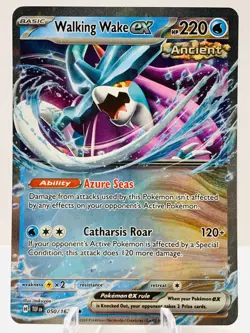 Pokemon Walking Wake ex 050/162 Temporal Forces Scarlet & Violet Double Rare - Image 2