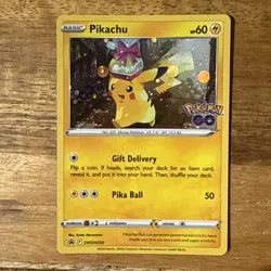 Pokemon TCG - Pokemon Go Pikachu SWSH234 - Black Star Promo - Cosmos with swirl - Image 1