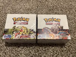 Sealed Pokemon TCG Scarlet & Violet & Obsidian Flames Booster Boxes Set of 2 - Image 1