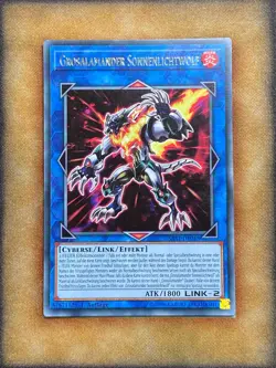 Yugioh Salamangreat Sunlight Wolf SAST-EN048 Rare 1st Ed GERMAN LP - Image 1