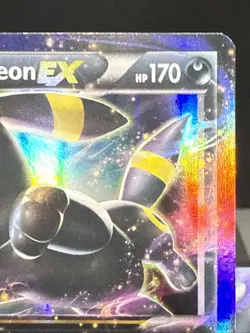 Pokemon Card Umbreon EX 55/124 XY Fates Collide Ultra Rare Holo Played - Image 3