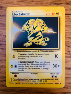 Electabuzz (20/102) Rare Base Set Pokemon Card! FAST & FREE P&P! - Image 1