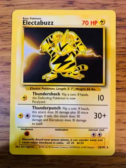 Electabuzz (20/102) Rare Base Set Pokemon Card! FAST & FREE P&P! - Image 4