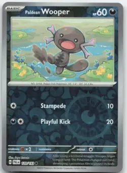 Paldean Wooper 129/193 Reverse Holo SV02: Paldea Evolved Pokemon Card NM - Image 1