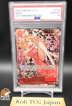 PSA10 Nami OP01-016 R Exclusive 1st Anniversary Alt Chinese ver One Piece Card - Image 1