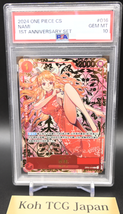 PSA10 Nami OP01-016 R Exclusive 1st Anniversary Alt Chinese ver One Piece Card - Image 2