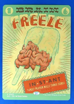 MtG BRAIN FREEZE Secret Lair Encyclopedia Single Card Magic 0002 RARE - Image 1