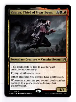 Zagras, Thief of Heartbeats 241 Zendikar Rising R MTG LP - Image 1