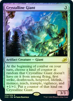 mtg magic crystalline giant FOIL ENGLISH FRENCH geant cristallin 4 available - Image 1