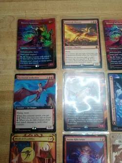 9 Card MTG Lot 3 Mythics 3 Rares 3 Uncommons Mint Full Art Foils Magic - Image 2