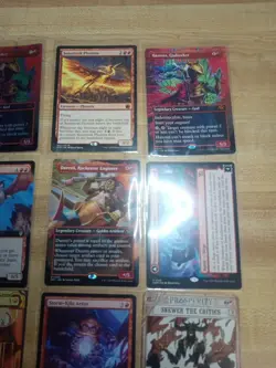 9 Card MTG Lot 3 Mythics 3 Rares 3 Uncommons Mint Full Art Foils Magic - Image 3