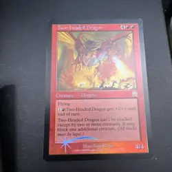 Two-Headed Dragon FOIL Mercadian Masques EX condition! MTG Magic - Image 1
