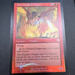 Two-Headed Dragon FOIL Mercadian Masques EX condition! MTG Magic - Image 2