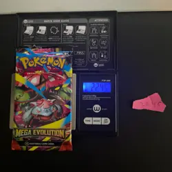 22.45g VERY HEAVY Mega Evolution Pokemon Sealed Booster Pack New SIR/HRU - Image 1