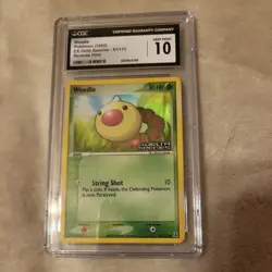 2005 EX Delta Species Weedle 87/113 Reverse Holo Stamped Pokemon Card CGC 10 - Image 1