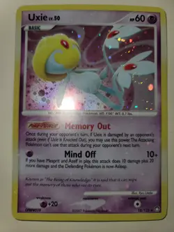 Azelf + Mesprit + Uxie Holo Rare Pokemon Mysterious Treasures LP - Image 3