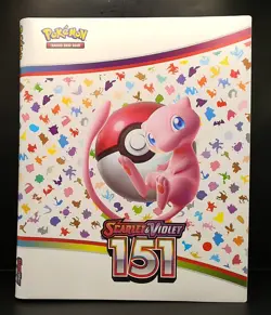 Pokemon TCG Scarlet & Violet 151 Mew Binder Double Sided 9-Pocket Pages - Image 1