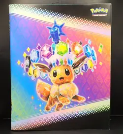 Pokemon TCG Scarlet & Violet Prismatic Evolutions Eevee Binder 9-Pocket Pages - Image 1