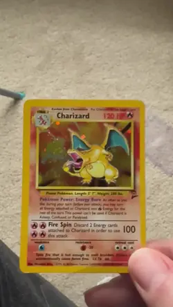 🔥🌀 Charizard 4/130 Base Set 2 SWIRL - LP - Pokemon Card - Rare WOTC 2000 🌀🔥 - Image 2
