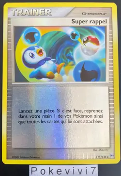 Pokemon Card SUPER RECALL 115/130 REVERSE Diamond and Pearl D&P FR USED - Image 1