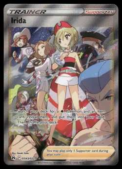Pokemon Cards Irida GG63/GG70 Crown Zenith Galarian Gallery Rare Ultra NM - Image 1