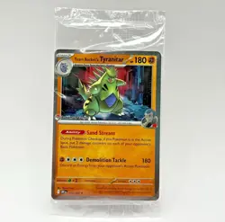Team Rocket's Tyranitar 096/182, Destined Rivals - Pokemon Center Stamp - SEALED - Image 1